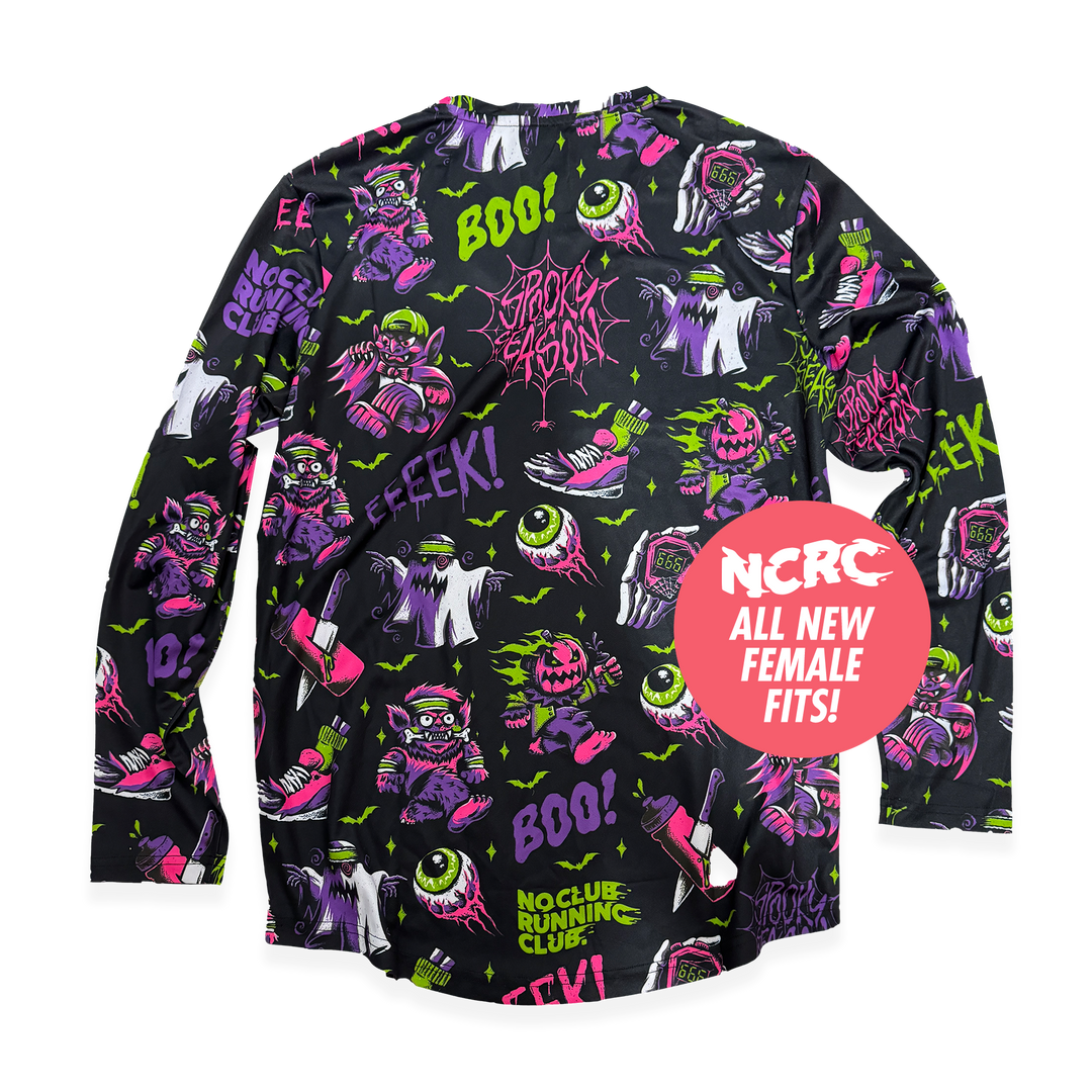 NCRC Female Fits: NCRC: Spooky Season - Full Pattern Long Sleeve Training Jersey