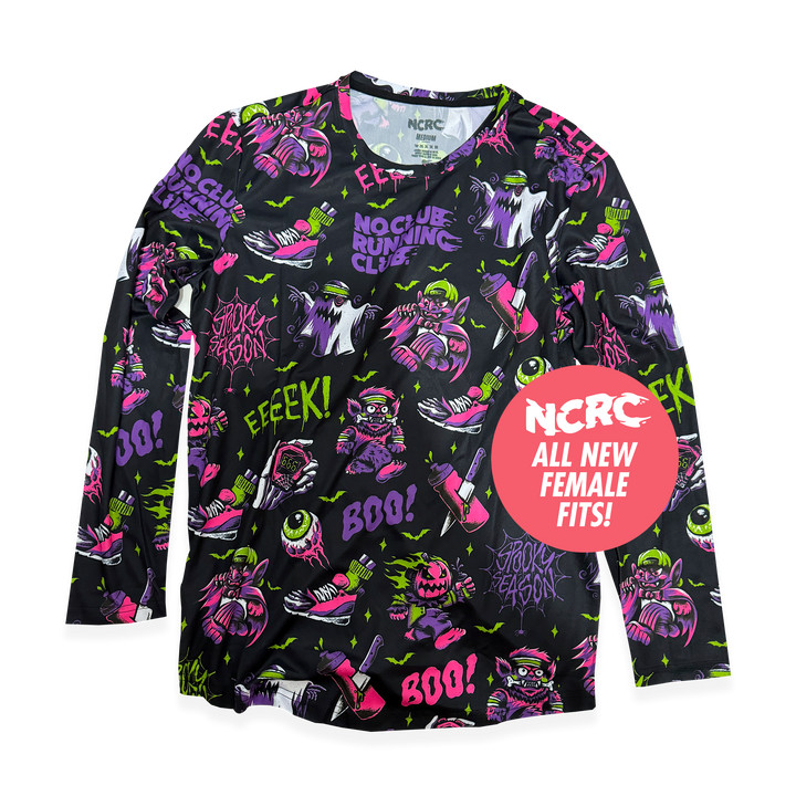NCRC Female Fits: NCRC: Spooky Season - Full Pattern Long Sleeve Training Jersey
