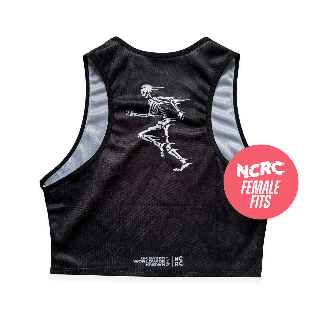 NCRC Essentials V2: Female Fits - Crop Training Singlet - Black