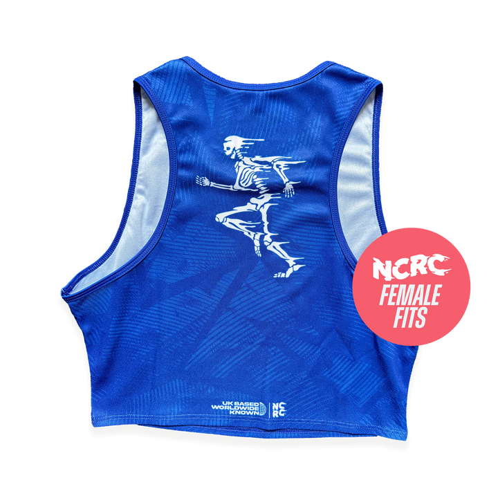 NCRC Essentials V2: Female Fits - Crop Training Singlet - Royal Blue
