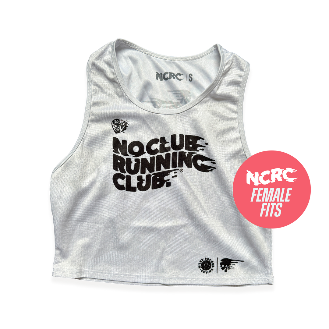 NCRC Essentials V2: Female Fits - Crop Training Singlet - White