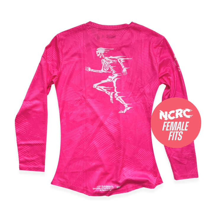 NCRC Essentials V2: Female Fits -  Long Sleeve Training Jersey - Fluro Pink