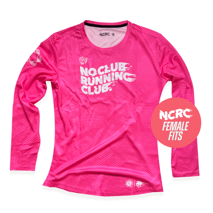NCRC Essentials V2: Female Fits -  Long Sleeve Training Jersey - Fluro Pink