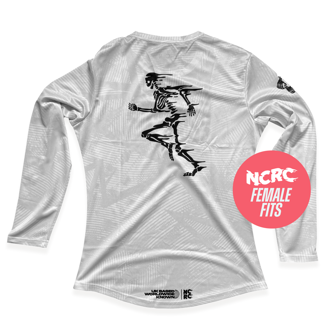 NCRC Essentials V2: Female Fits -  Long Sleeve Training Jersey - White