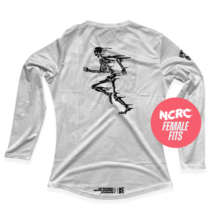 NCRC Essentials V2: Female Fits -  Long Sleeve Training Jersey - White