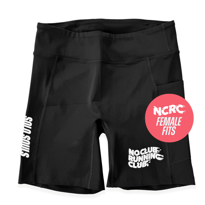 NCRC: Female Fits:  Lycra Half Racing Tights - Black