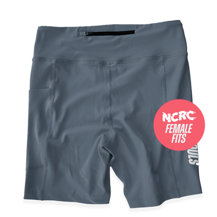 NCRC: Female Fits:  Lycra Half Racing Tights - Charcoal