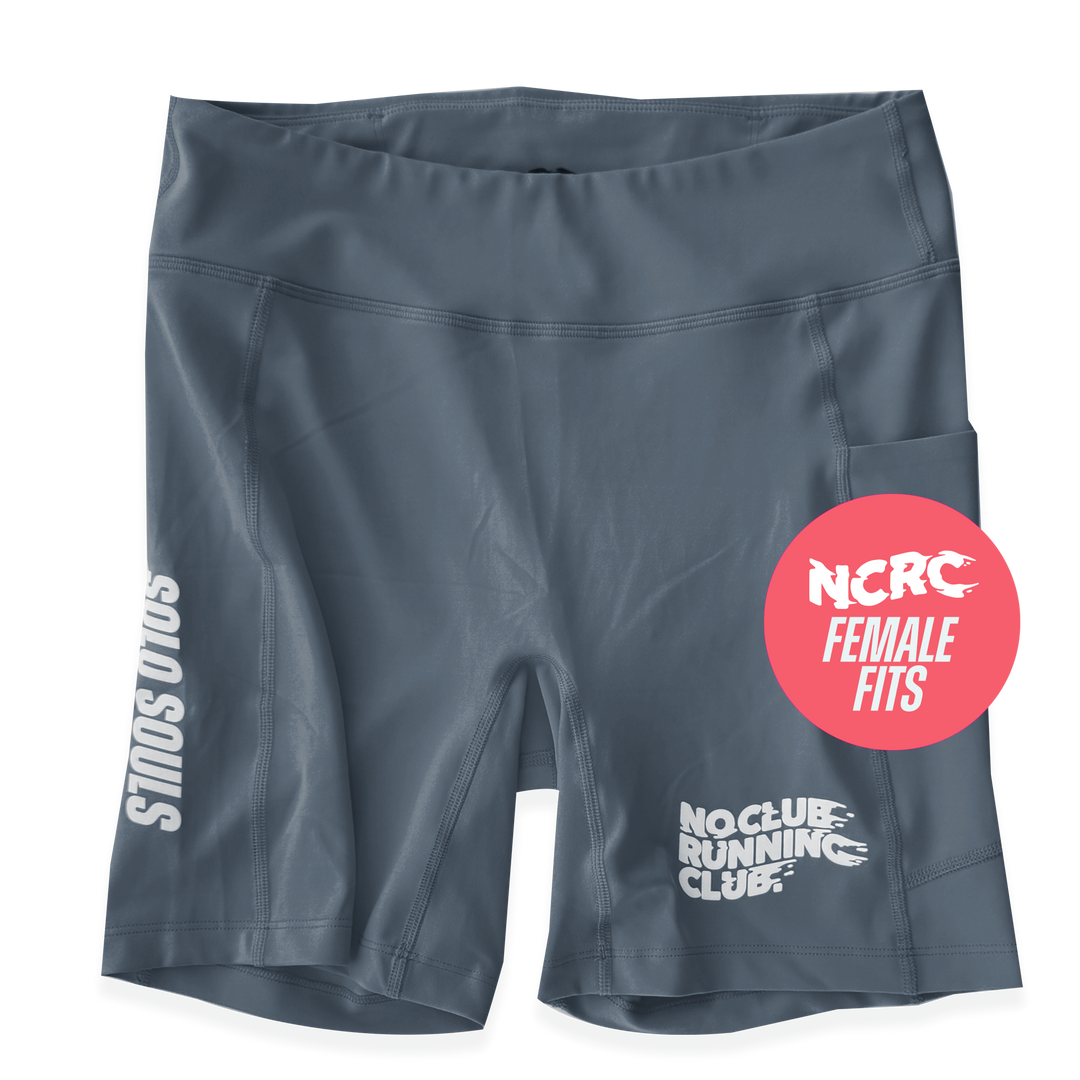 NCRC: Female Fits:  Lycra Half Racing Tights - Charcoal