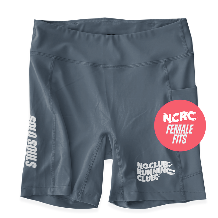 NCRC: Female Fits:  Lycra Half Racing Tights - Charcoal