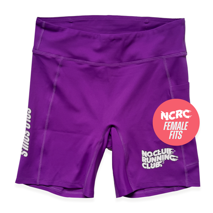 NCRC: Female Fits:  Lycra Half Racing Tights - Purple