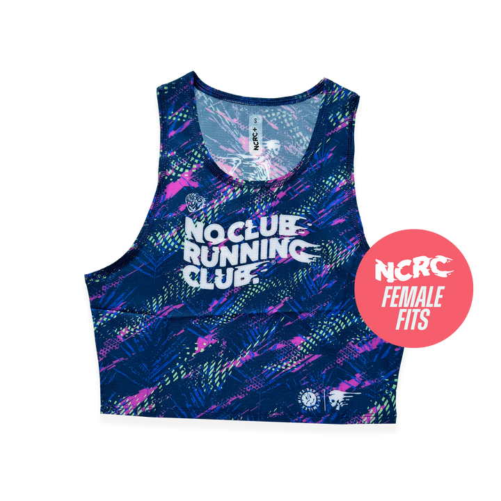 NCRC + : Female Fits -  Crop Race Day Singlet - Blue/Mint/Purple/Navy