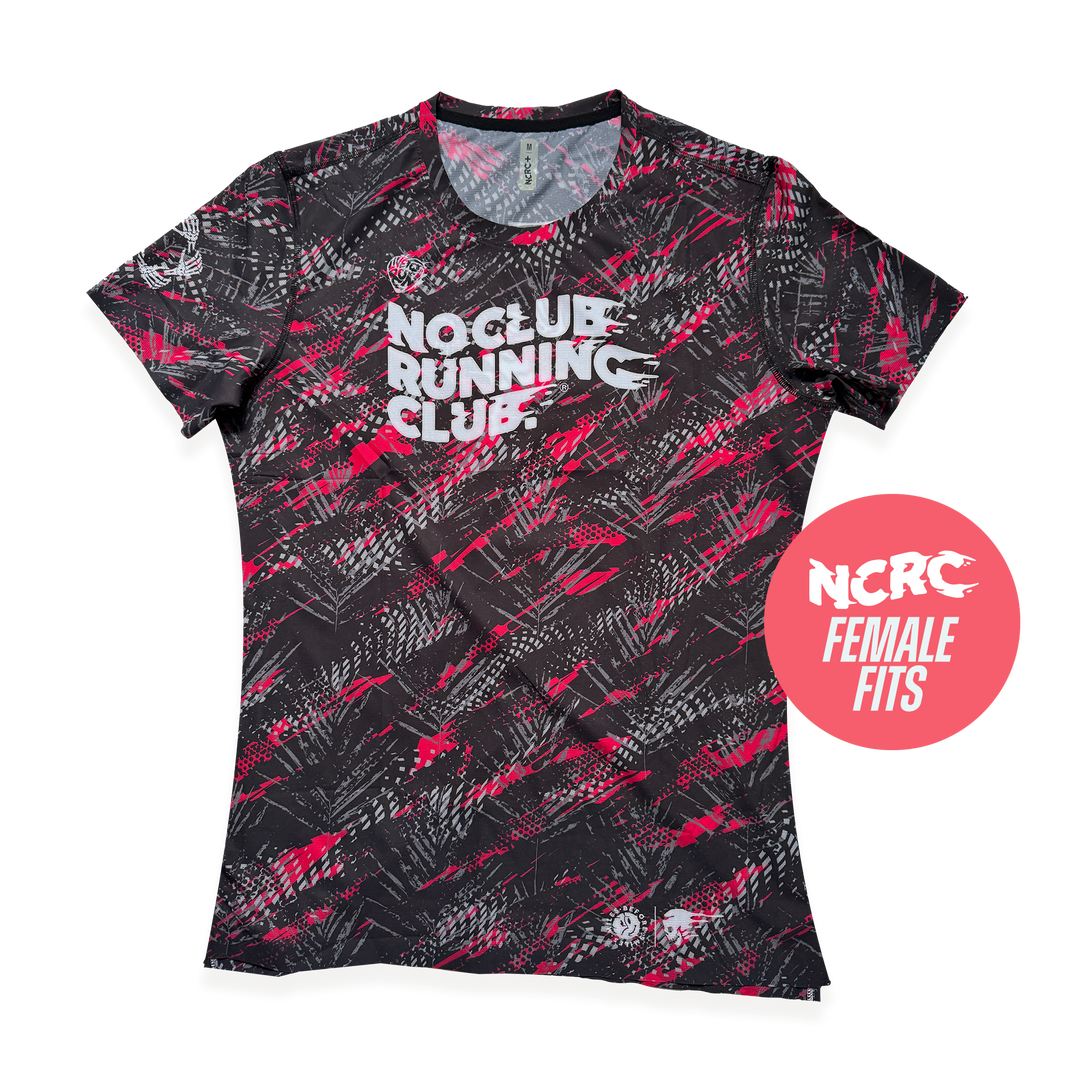 NCRC + : Female Fits -  Race Day Tee - Black/Red/Silver/Charcoal