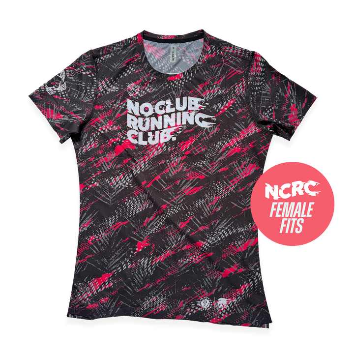 NCRC + : Female Fits -  Race Day Tee - Black/Red/Silver/Charcoal