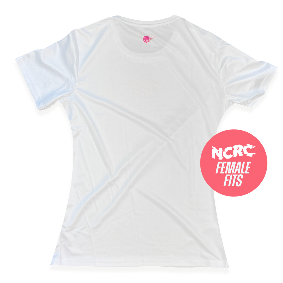 NCRC Female Fits: Classics - Short Sleeve Training Jersey - White/Magenta