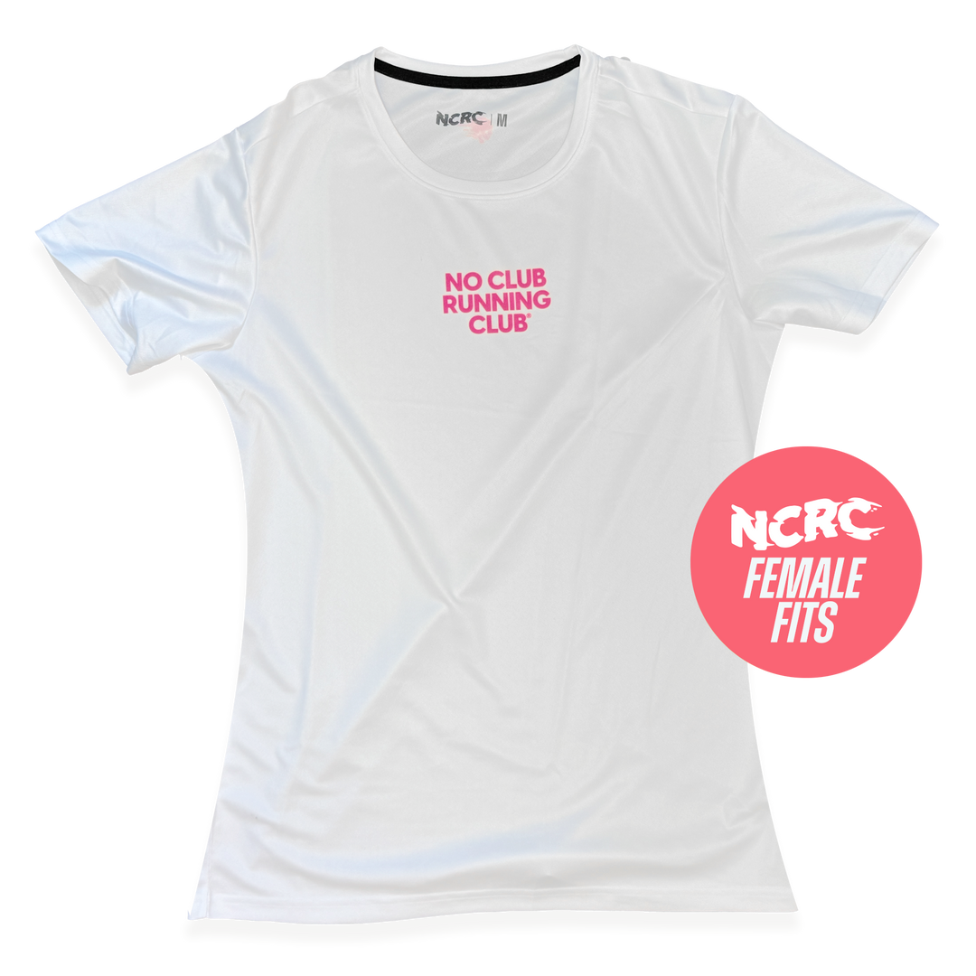 NCRC Female Fits: Classics - Short Sleeve Training Jersey - White/Magenta