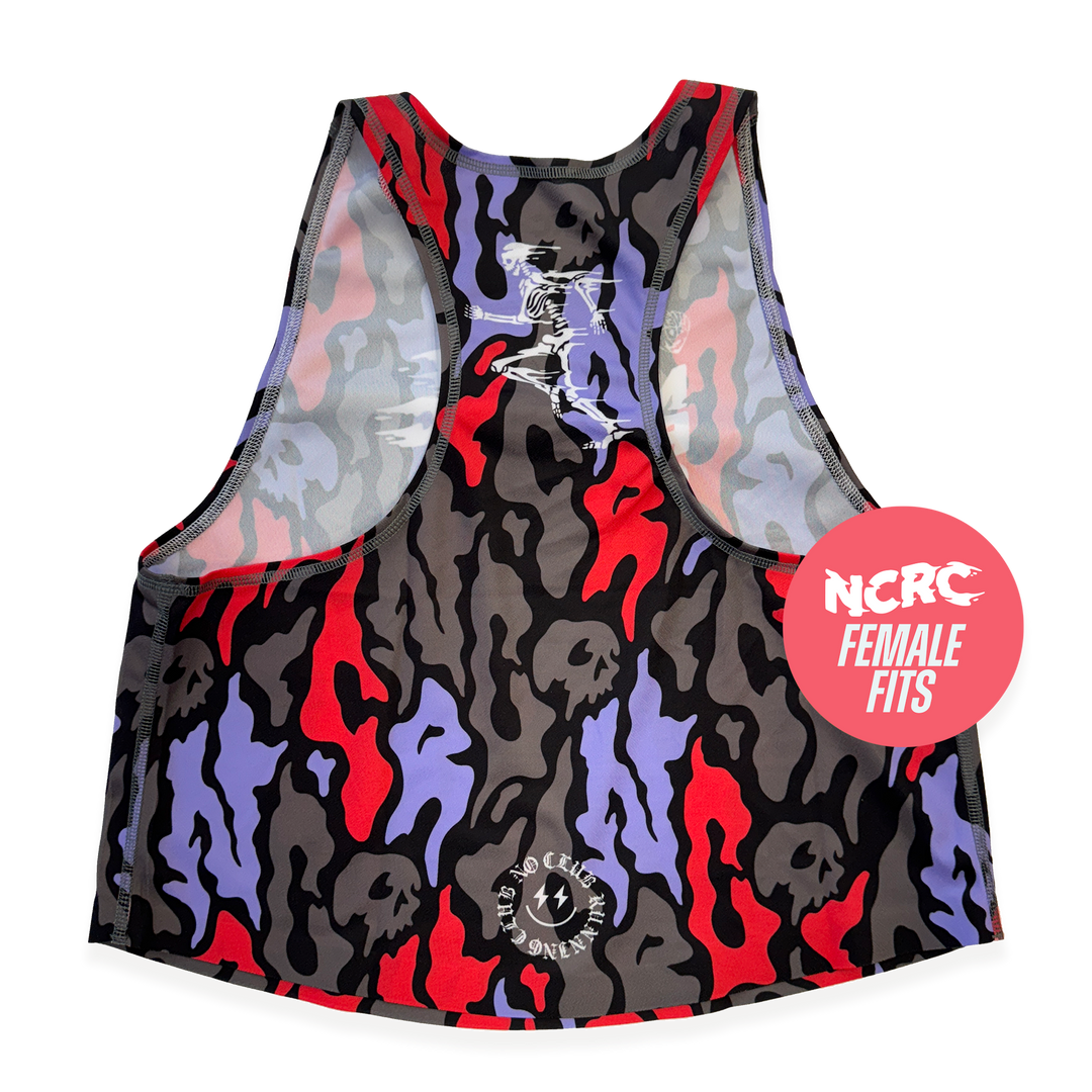 NCRC Female Fits:  Pop Up Exclusives! Female Fits - Loose Crop Training Singlet - Camo