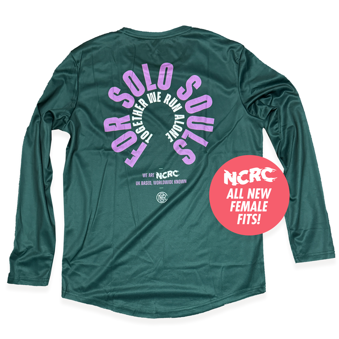NCRC Female Fits: Solo Souls -  Long Sleeve Training Jersey -  - Jade/Lavender/White