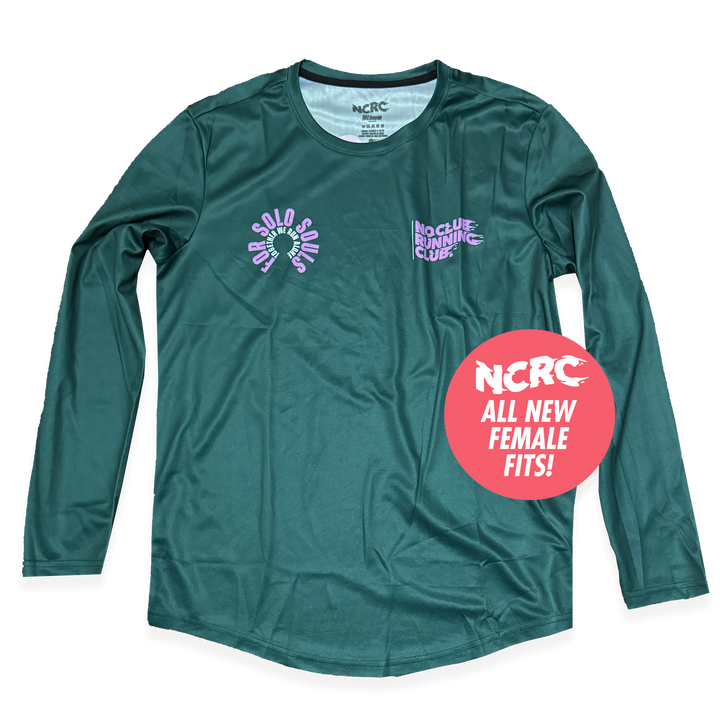 NCRC Female Fits: Solo Souls -  Long Sleeve Training Jersey -  - Jade/Lavender/White