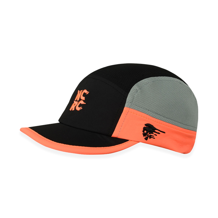 NCRC Headwear -  Short Peak Cap Summer '25 - Grey/Black/ Infared