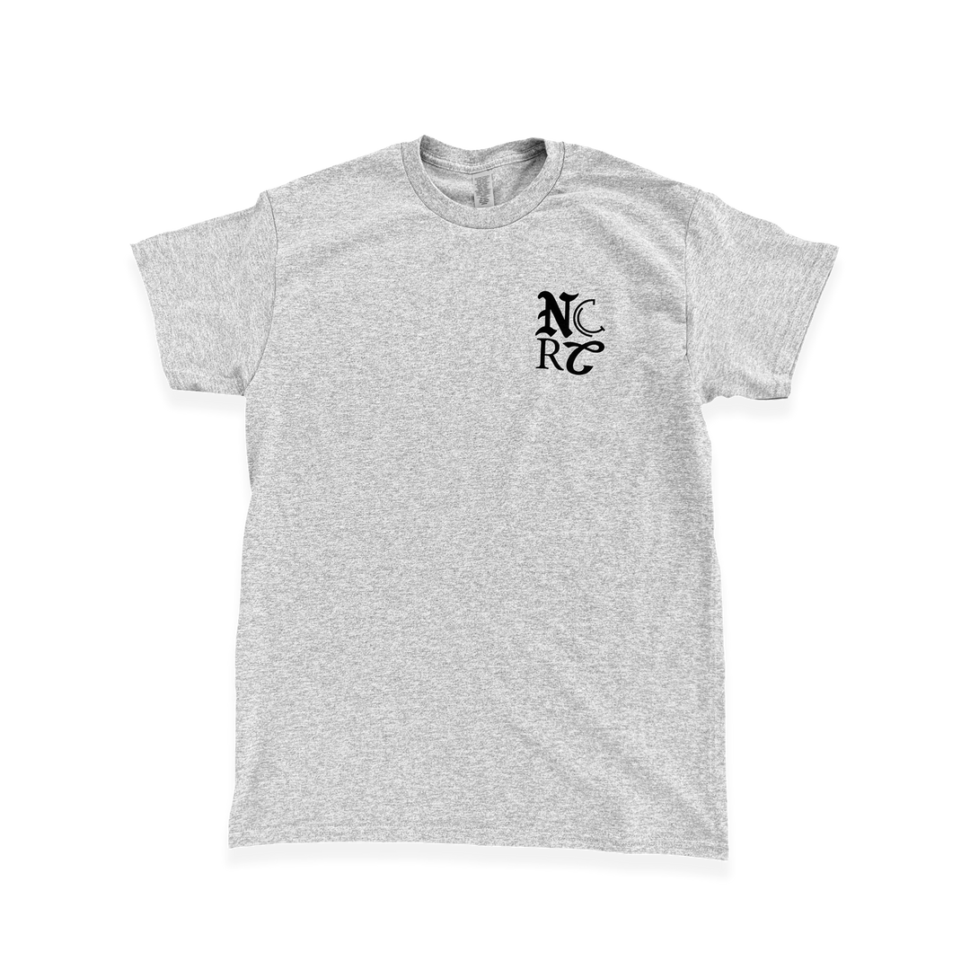 NCRC Unisex Fits:  Forward Is The Motion - Athletic Grey 100% Cotton Lifestyle T-Shirt