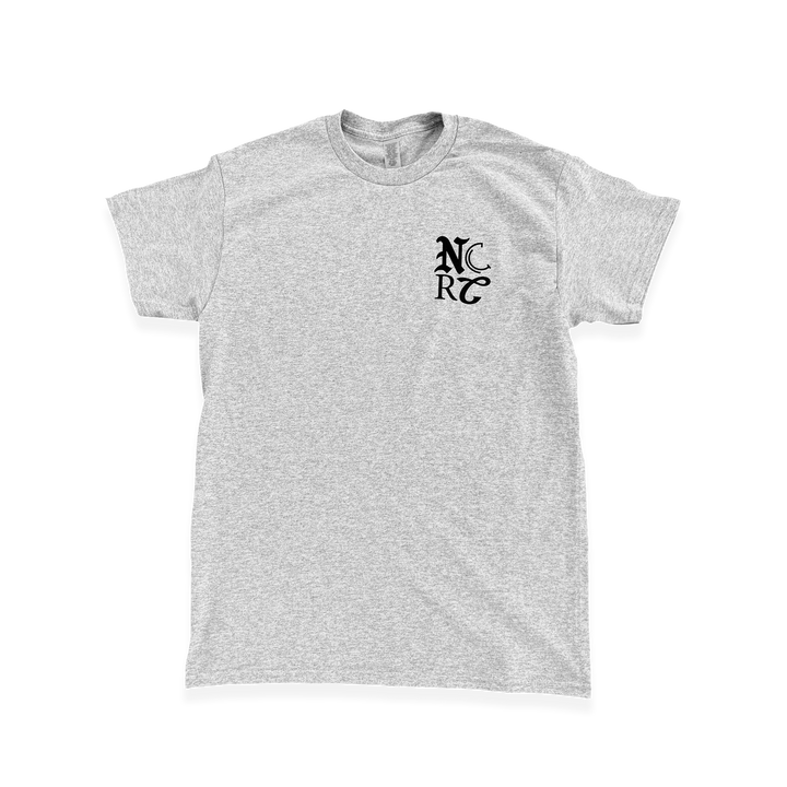 NCRC Unisex Fits:  Forward Is The Motion - Athletic Grey 100% Cotton Lifestyle T-Shirt