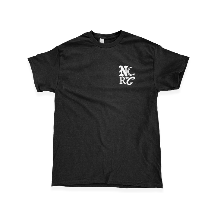 NCRC Unisex Fits:  Forward Is The Motion - Black 100% Cotton Lifestyle T-Shirt