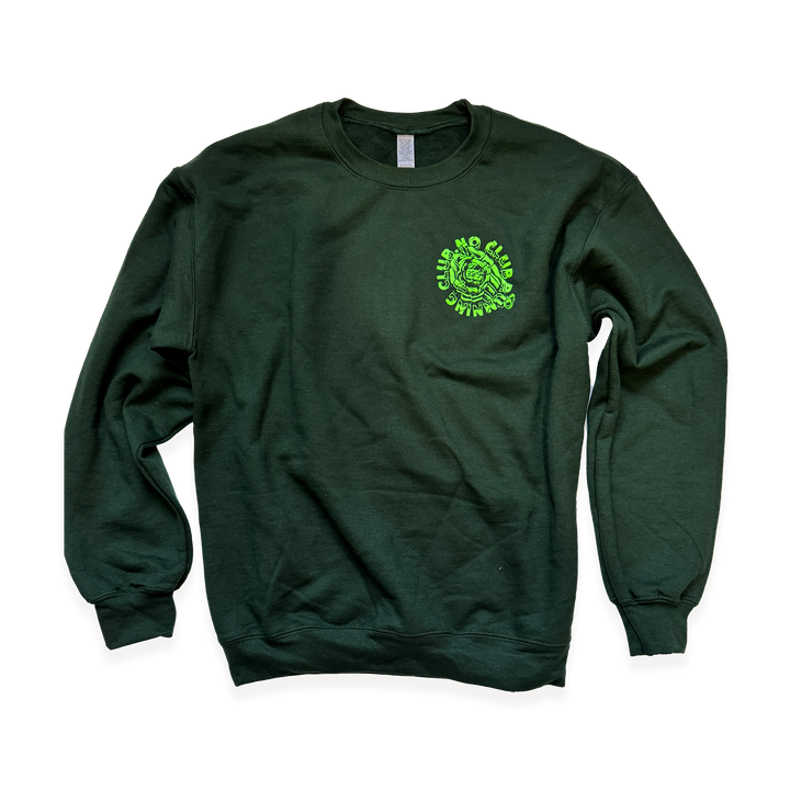 NCRC Unisex Fits:  STOPWATCH - Dryblend Crewneck Sweatshirt - Forest Green