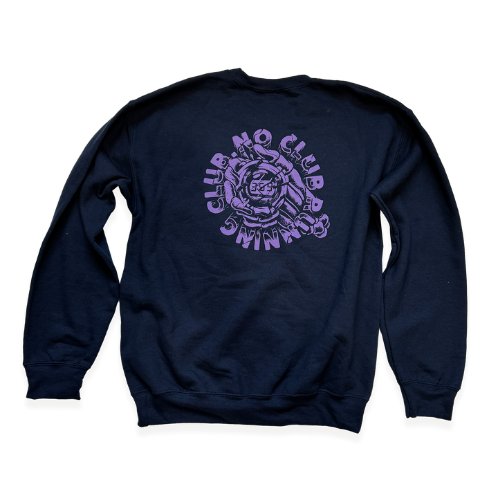 NCRC Unisex Fits:  STOPWATCH - Crewneck Sweatshirt - Navy