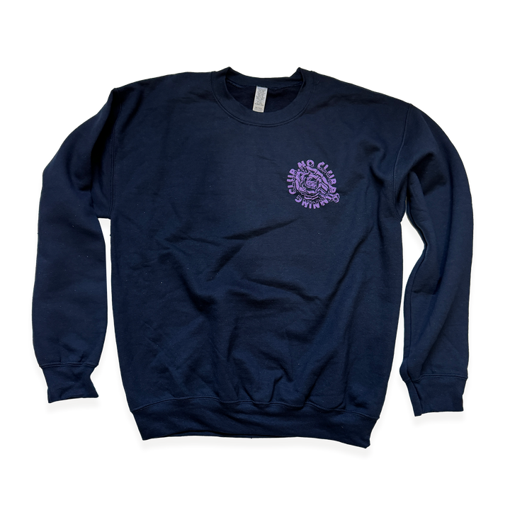 NCRC Unisex Fits:  STOPWATCH - Crewneck Sweatshirt - Navy
