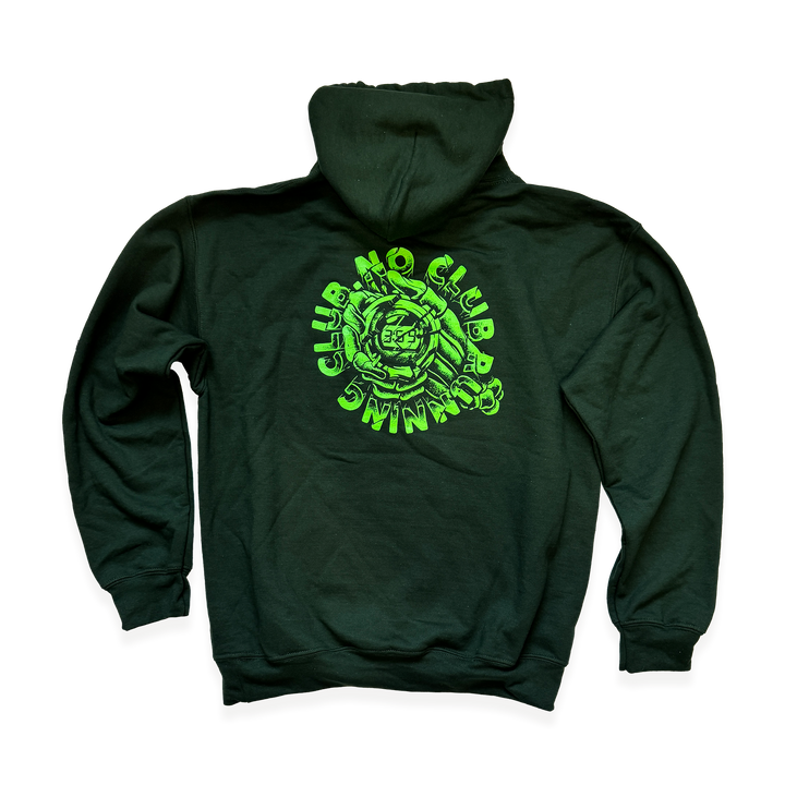 NCRC Unisex Fits:  STOPWATCH - Dryblend Pullover Hoodie - Forest Green
