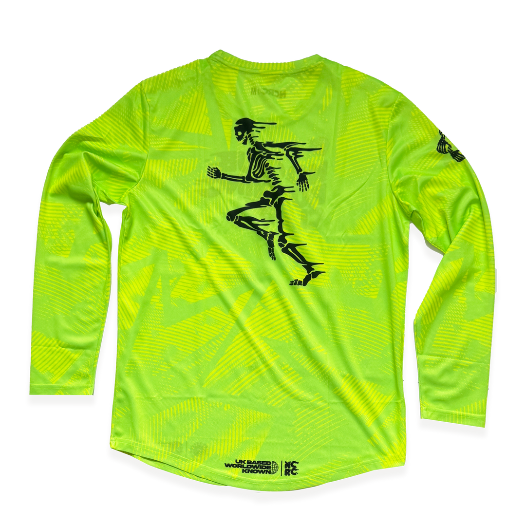 NCRC Essentials V2: Unisex Fits -  Long Sleeve Training Jersey - Fluro Lemon & Lime