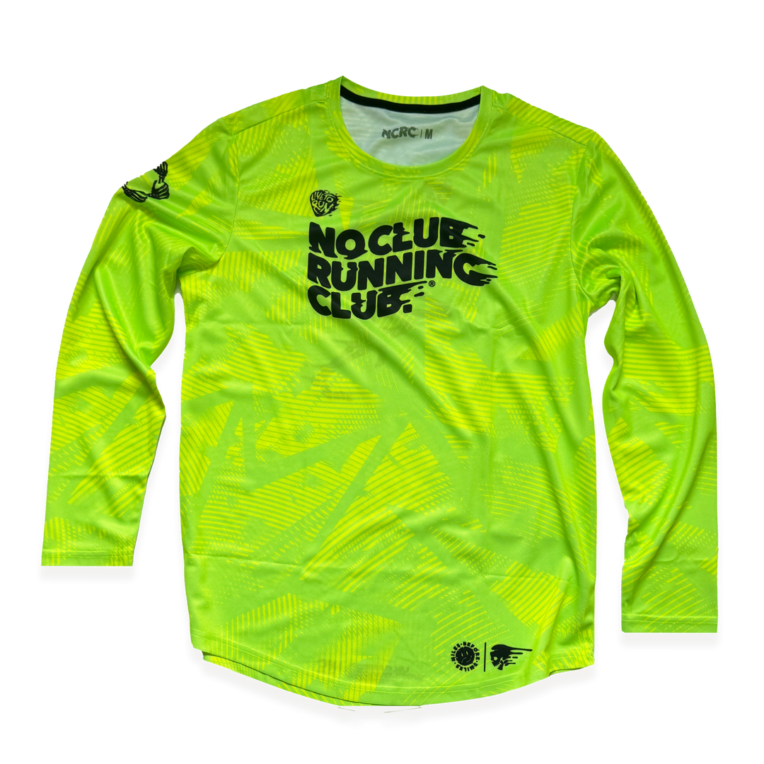 NCRC Essentials V2: Unisex Fits -  Long Sleeve Training Jersey - Fluro Lemon & Lime