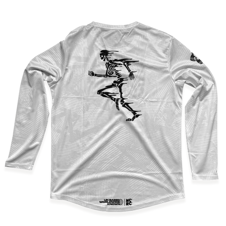 NCRC Essentials V2: Unisex Fits -  Long Sleeve Training Jersey - White