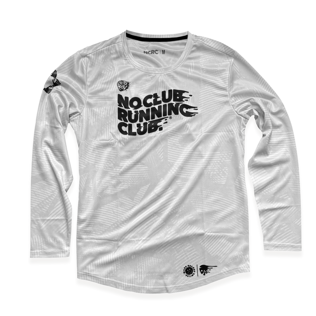 NCRC Essentials V2: Unisex Fits -  Long Sleeve Training Jersey - White