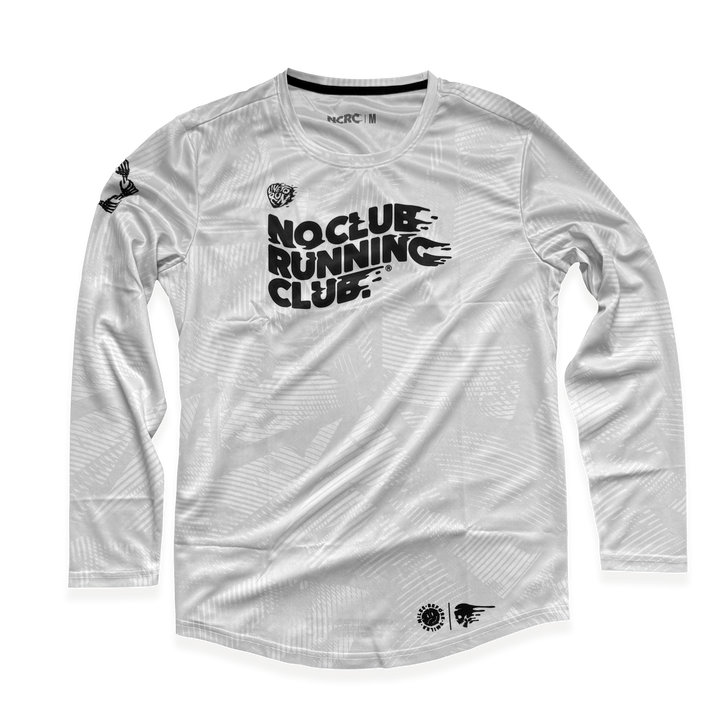 NCRC Essentials V2: Unisex Fits -  Long Sleeve Training Jersey - White