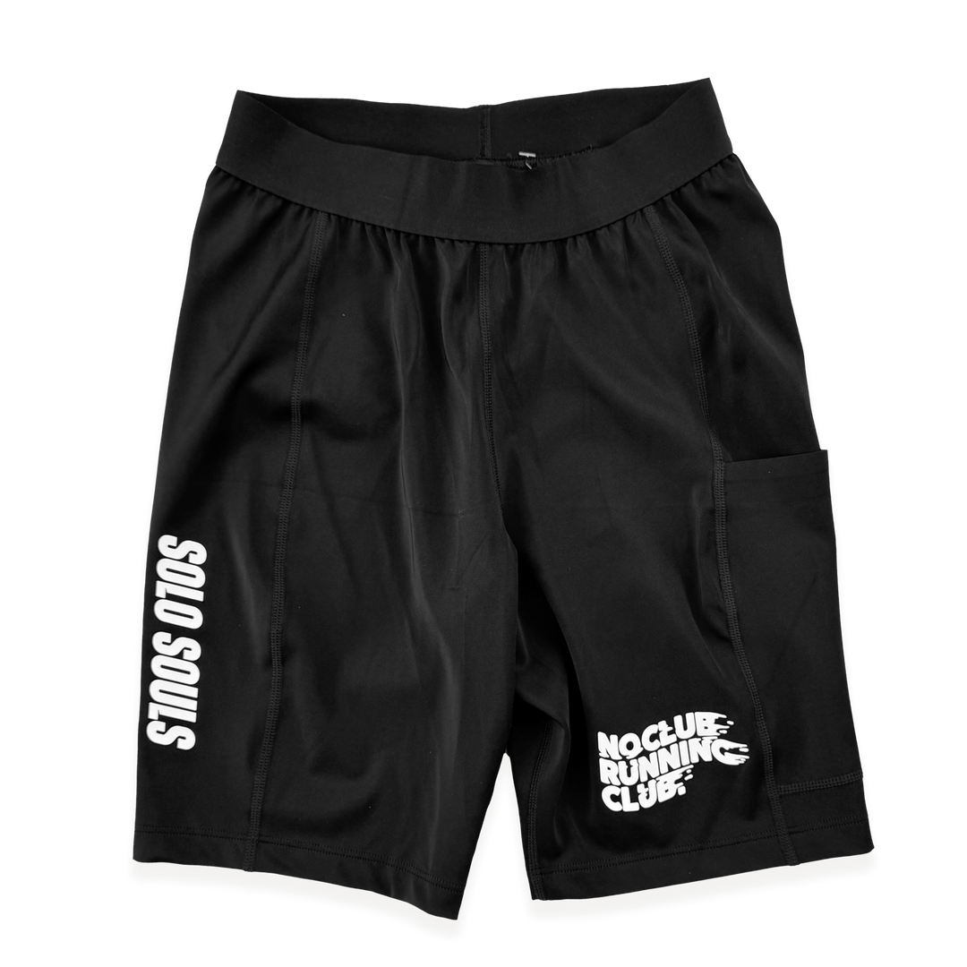 NCRC: Unisex  Fits:  Lycra Half Racing Tights - Black