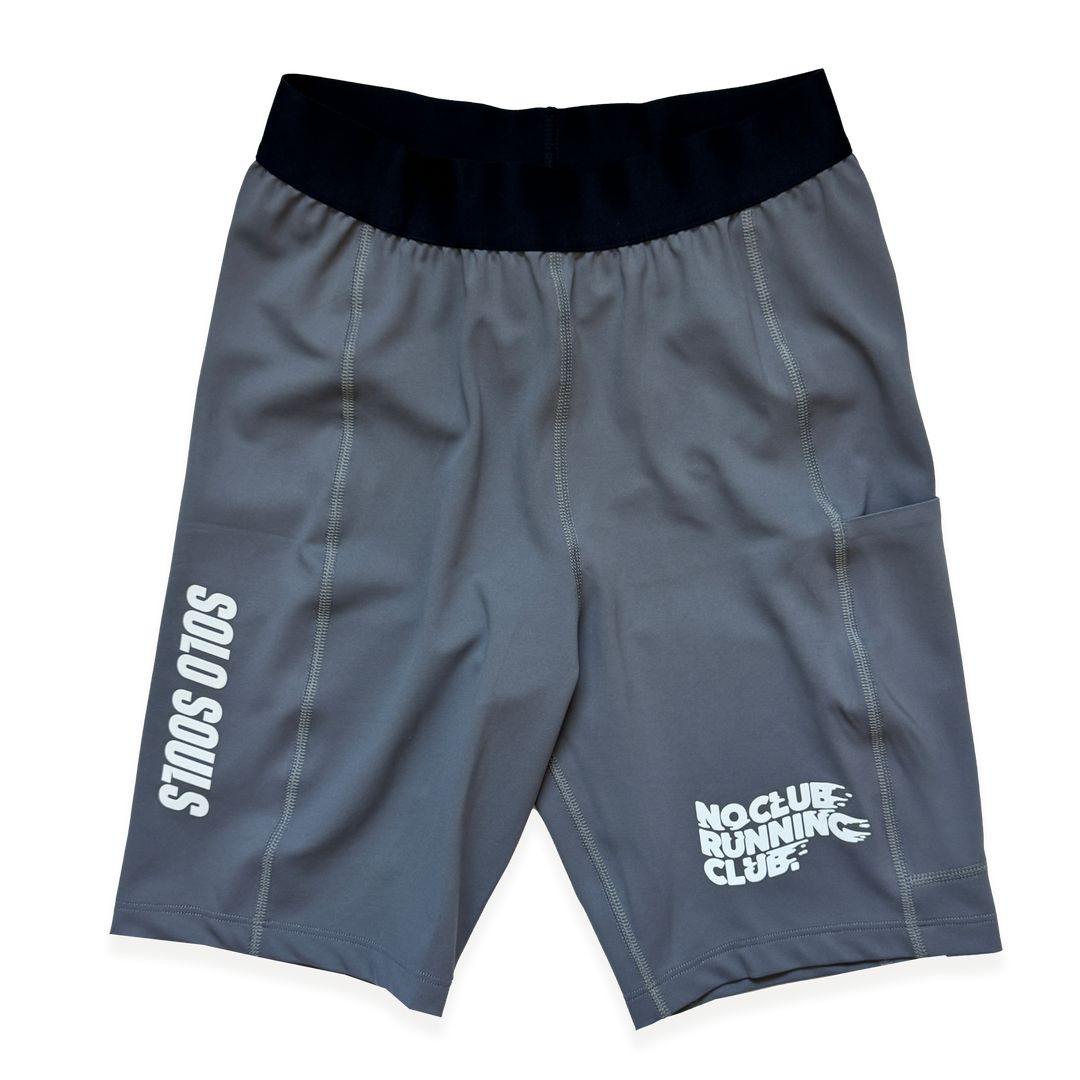 NCRC: Unisex  Fits:  Lycra Half Racing Tights - Charcoal