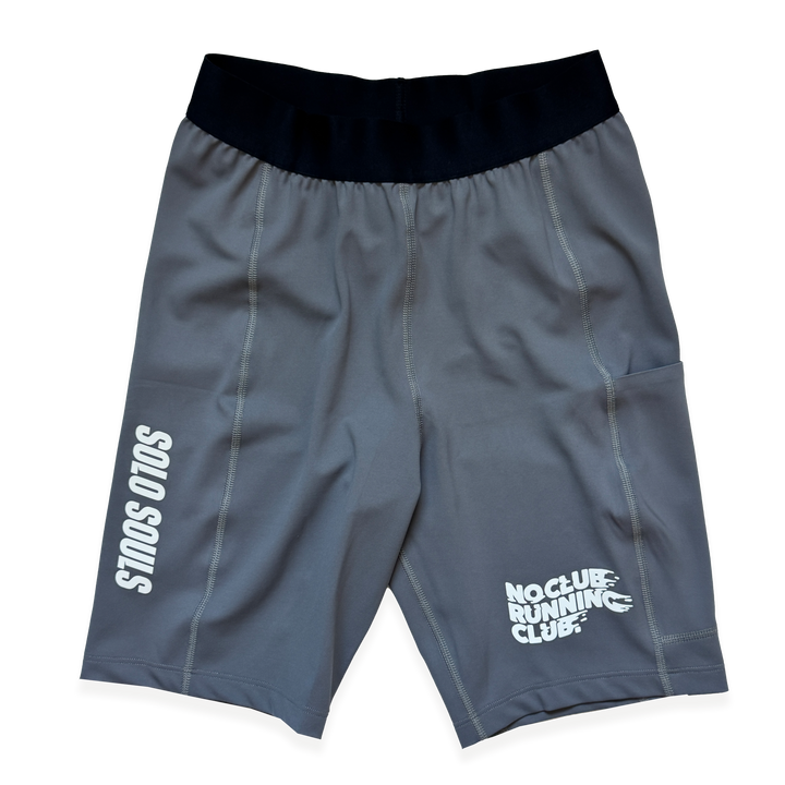 NCRC: Unisex  Fits:  Lycra Half Racing Tights - Charcoal