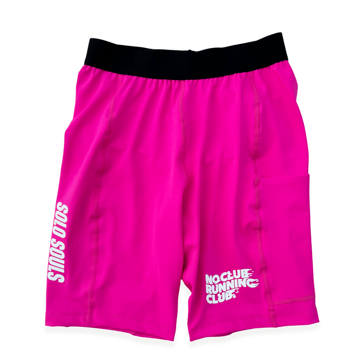 NCRC: Unisex  Fits:  Lycra Half Racing Tights - Magenta