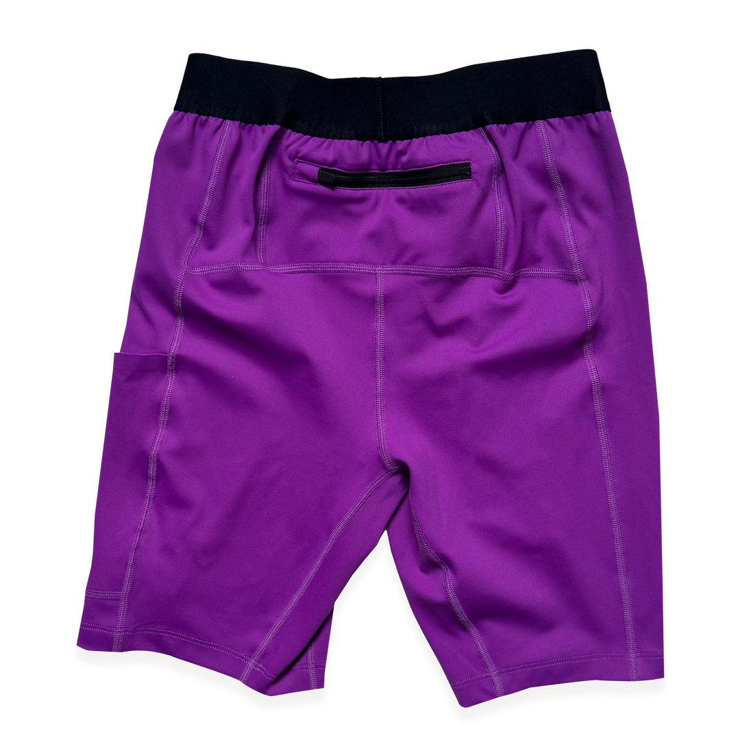 NCRC: Unisex  Fits:  Lycra Half Racing Tights - Purple