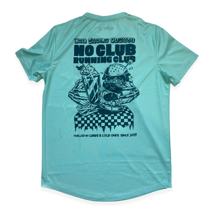 NCRC Unisex Fits: Carbs & Cold Ones - Short Sleeve Training Jersey - Hyper Duck Egg Blue