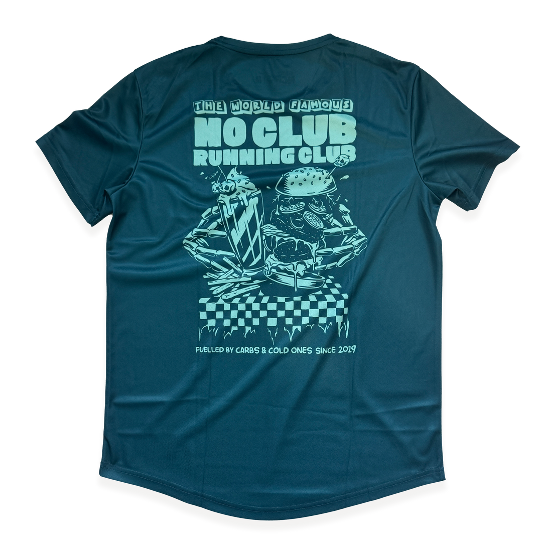 NCRC Unisex Fits: Carbs & Cold Ones - Short Sleeve Training Jersey - Petrol Blue