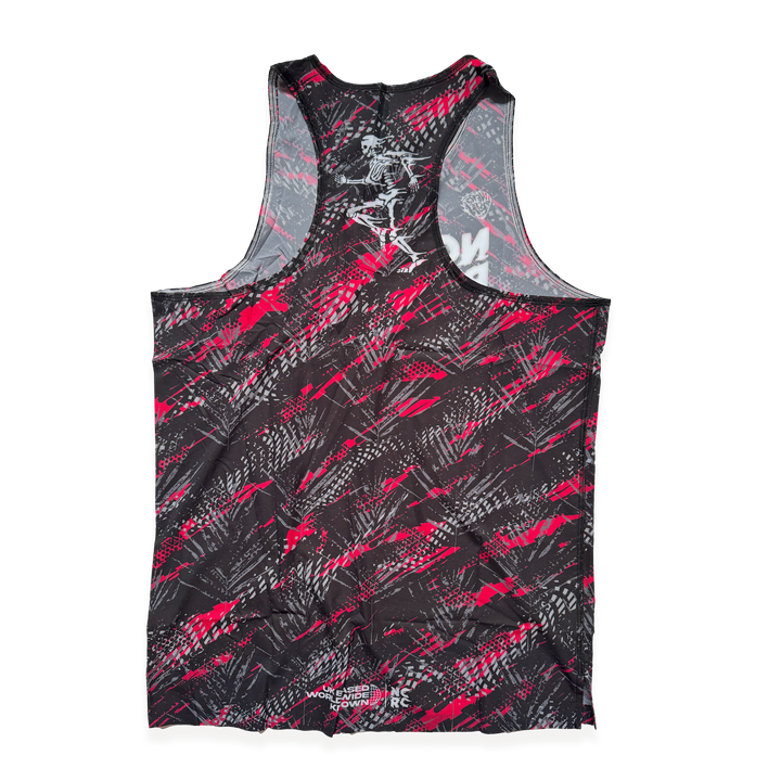 NCRC + : Unisex Fits -  Race Day Singlet - Black/Red/Silver/Charcoal