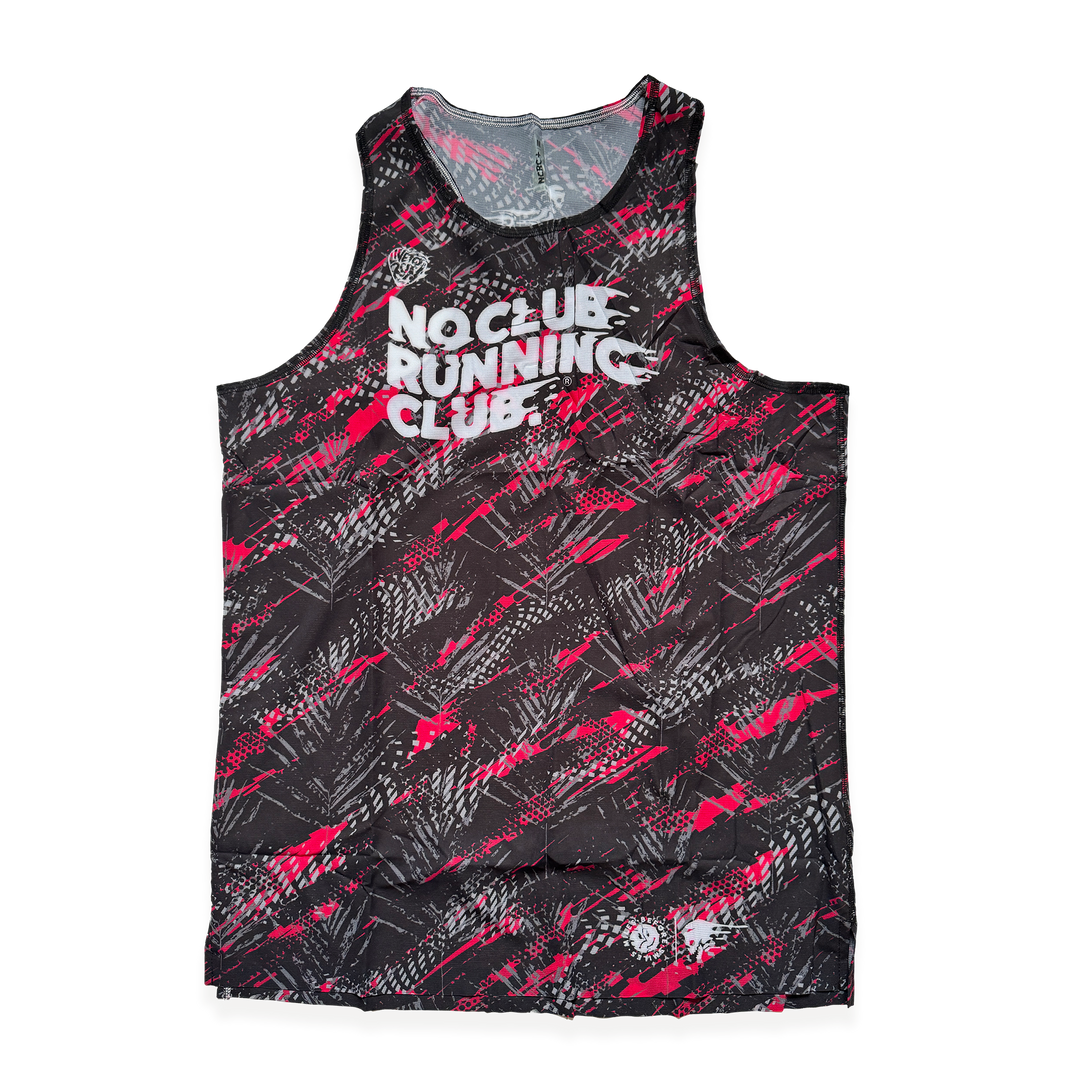 NCRC + : Unisex Fits -  Race Day Singlet - Black/Red/Silver/Charcoal