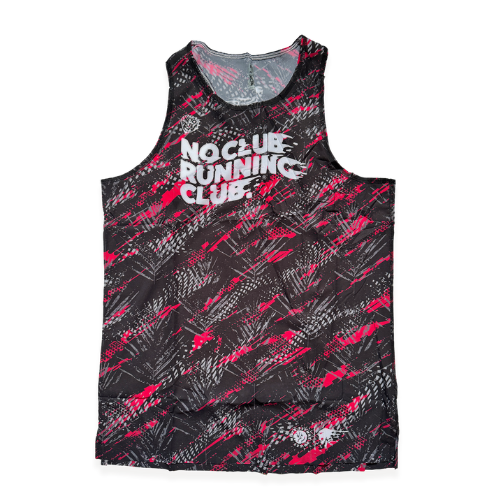 NCRC + : Unisex Fits -  Race Day Singlet - Black/Red/Silver/Charcoal