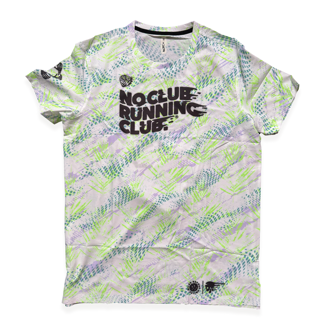 NCRC + : Unisex Fits -  Race Day Tee - White/Jade/Lavender/Fluro Green