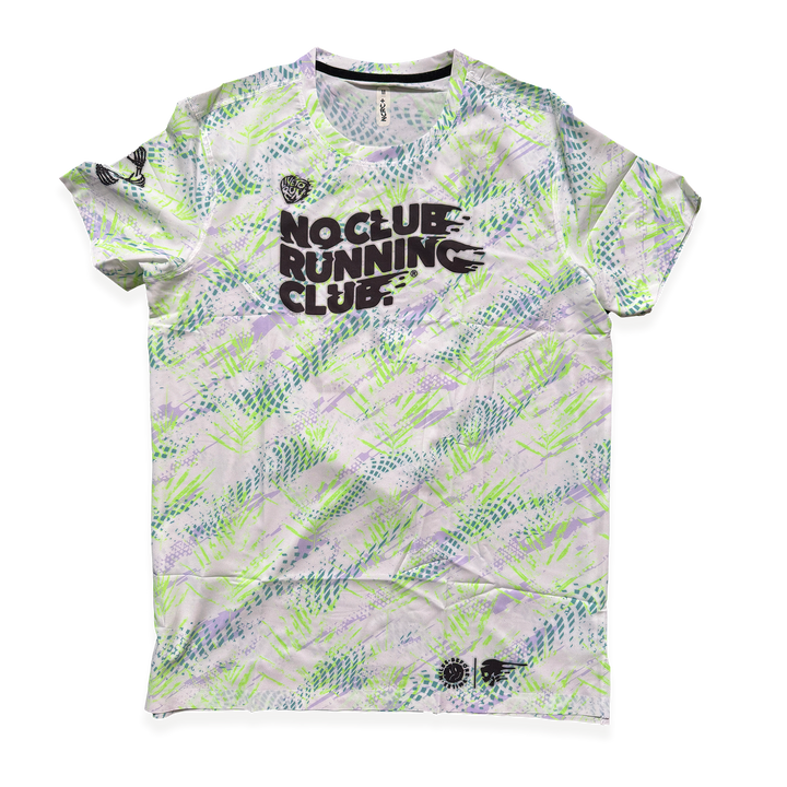 NCRC + : Unisex Fits -  Race Day Tee - White/Jade/Lavender/Fluro Green