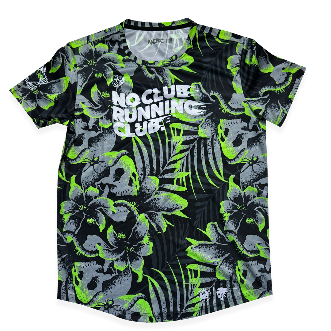 NCRC Unisex Fits: Bad Natured - Short Sleeve Training Jersey - Black/Grey/Fluro Green