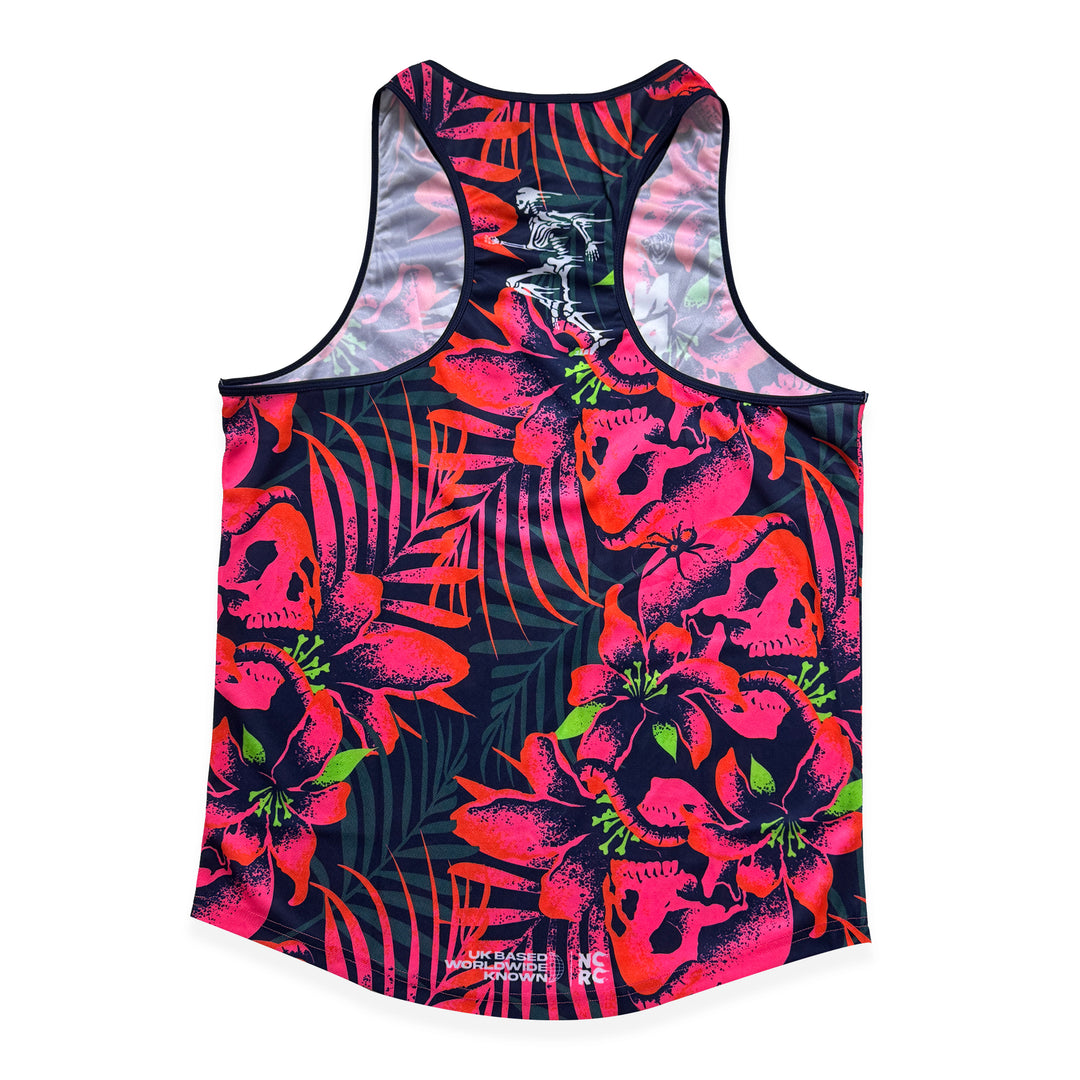 NCRC Unisex Fits: Bad Natured - Training Singlet - Navy/Fluro Pink/Blood Orange/Fluro Green