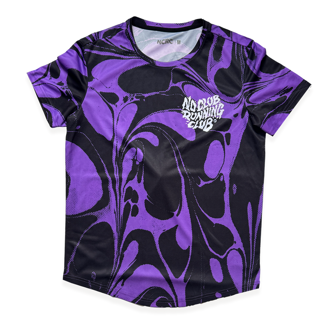 NCRC Unisex Fits: Liquid Motion - Short Sleeve Training Jersey - Purple/Black/White